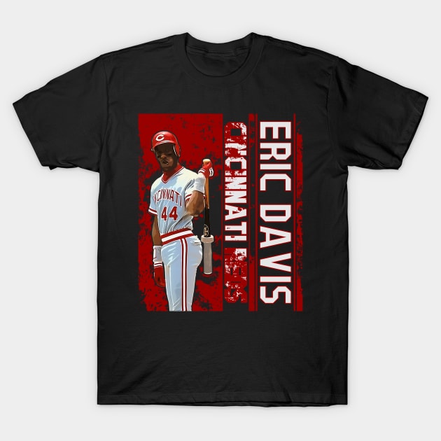 Eric davis || cincinnati reds T-Shirt by Aloenalone